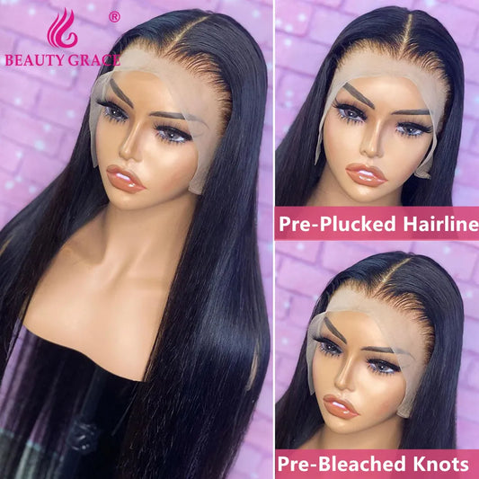 30 Inch Lace Front Wig Brazilian Bone Straight